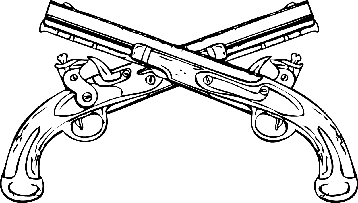 simple gun drawing